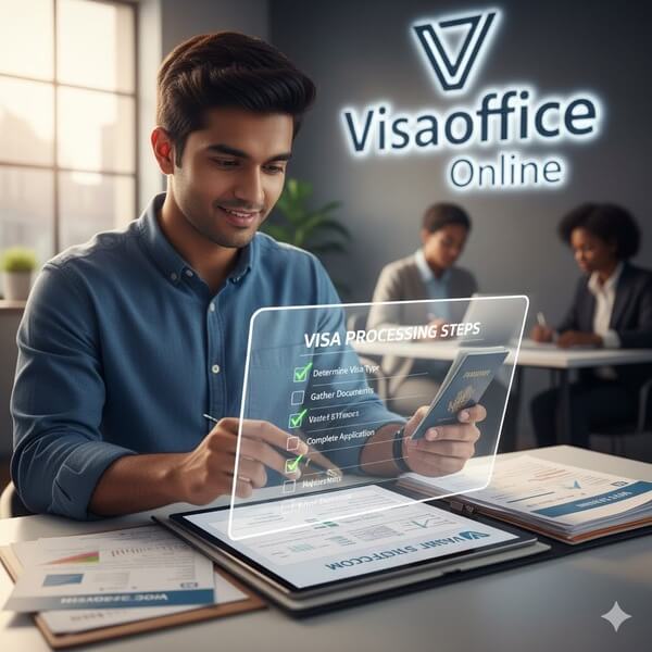 Step-by-step visa processing